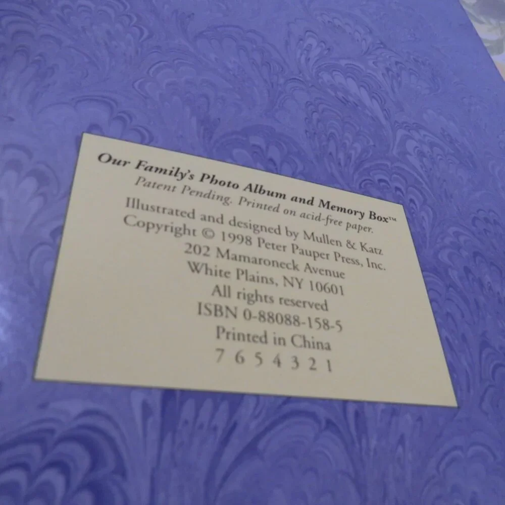 Vintage Style Our Family Photo Album & memory box